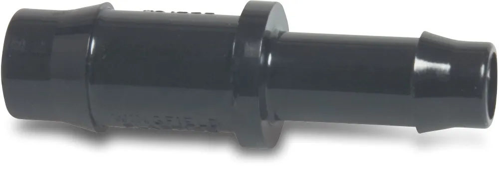 Schlauchverbinder PA (Nylon) 10 mm x 6 mm Schlauchtülle 10bar Schwarz type WF