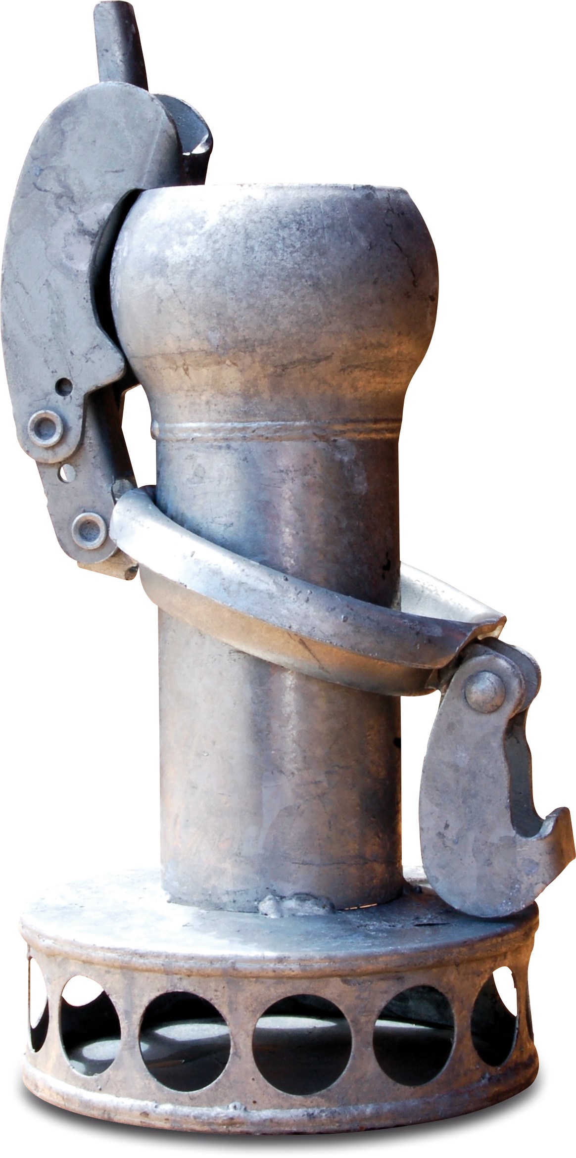 Strainer steel galvanised 108 mm male part Bauer