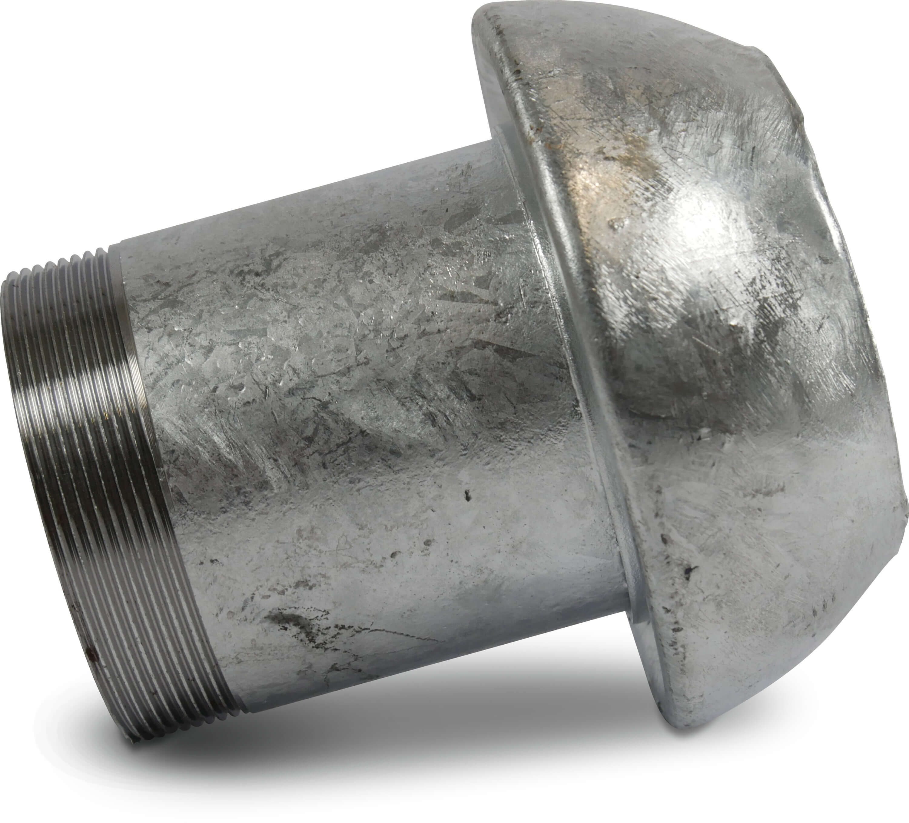 Quick coupler adaptor steel galvanised 133 mm x 4" male part Perrot x male thread type Perrot