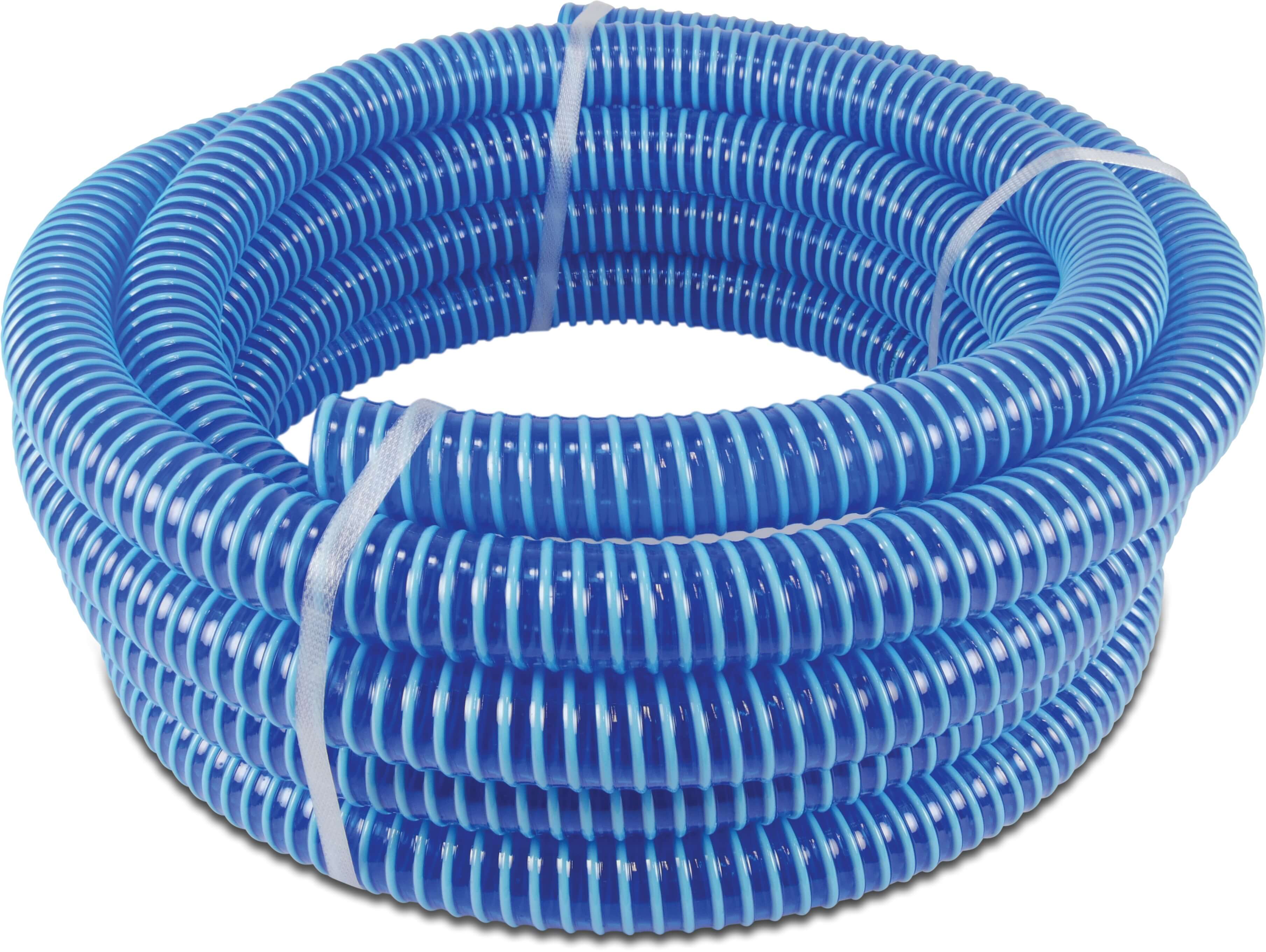 Spiral suction hose PVC 25 mm 7bar 0.6bar blue 7m type Ali-Flex