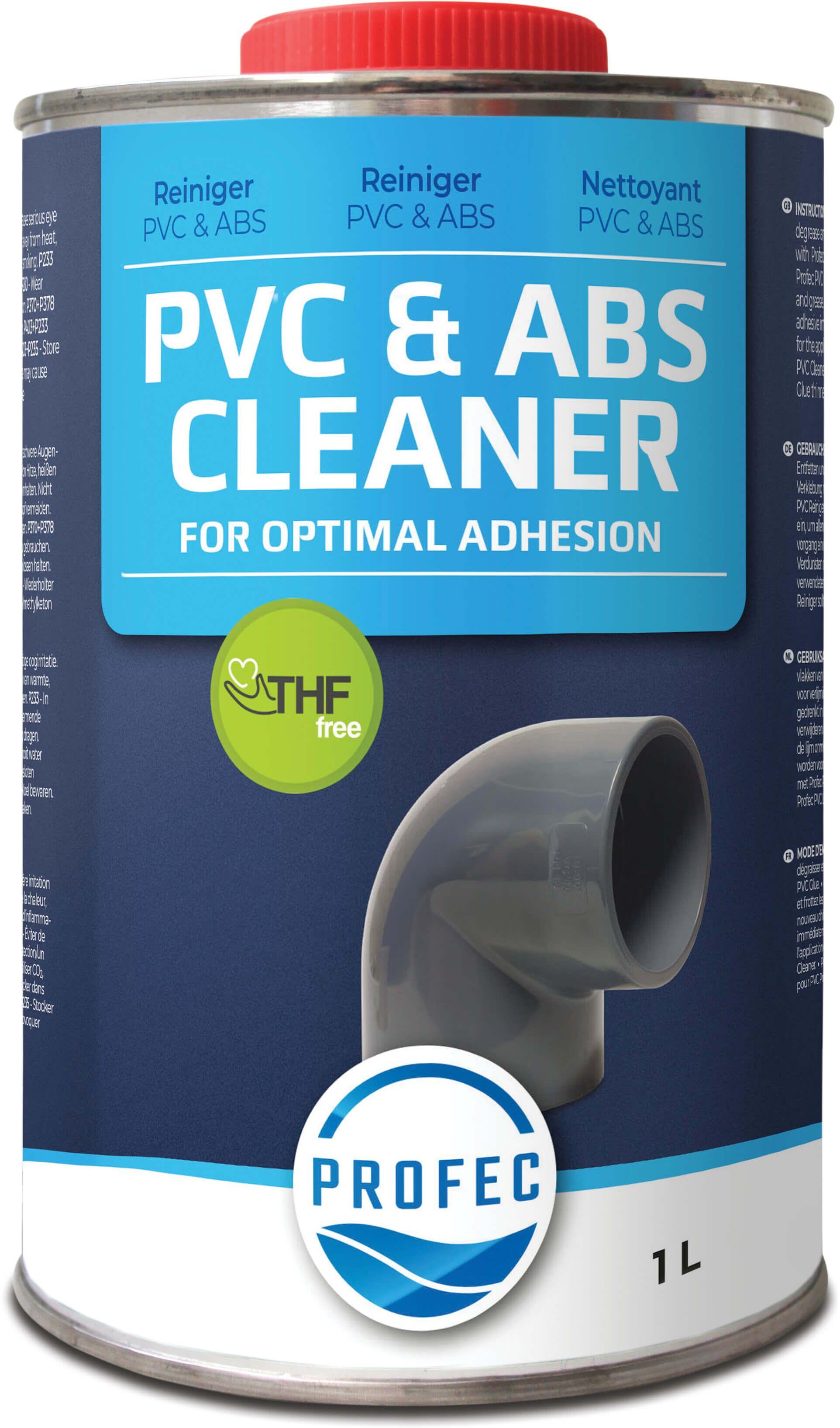 Profec PVC & ABS Reiniger 0,5ltr Typ Label PL/DK/SE