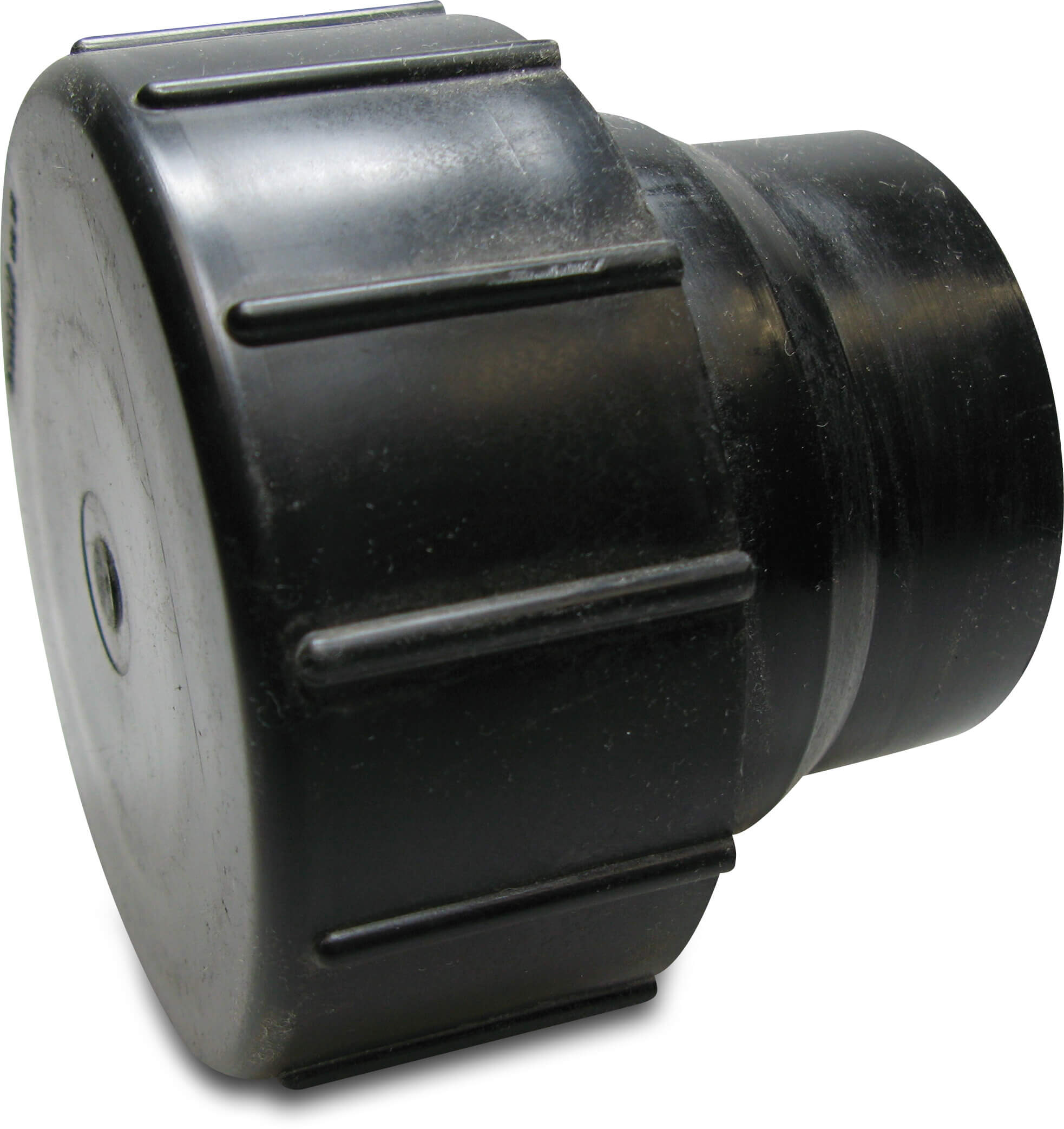 End set PE80 90 mm welding spigot SDR26 4bar black