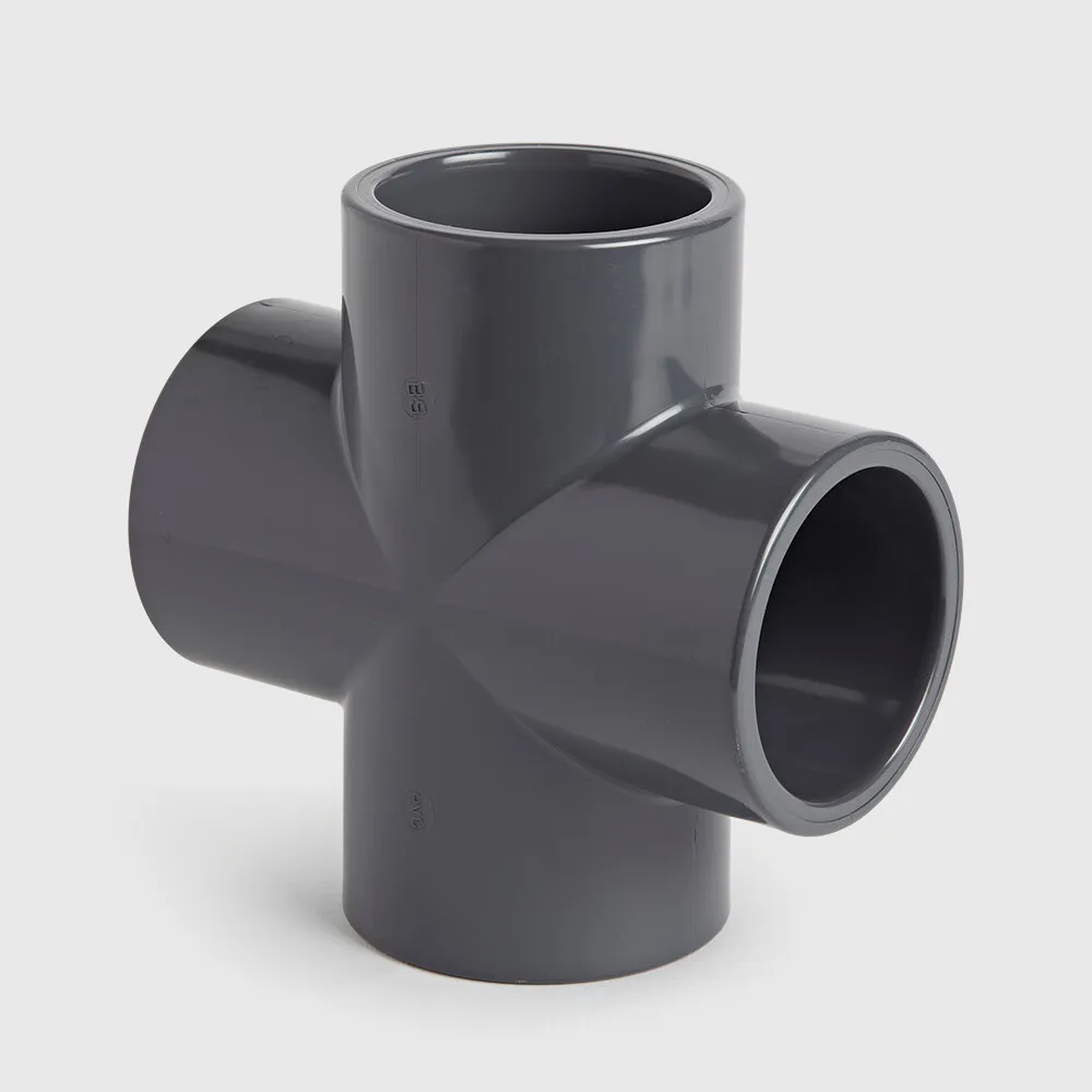 Profec Kryds PVC-U 90 mm limmuffe 10bar grå