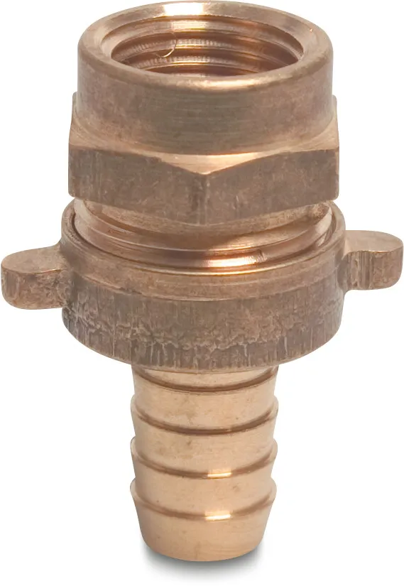 Union coupler brass 3/4" x 20 mm female thread x hose tail