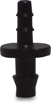 Barbed connector PP 4 mm push-in x barbed 4bar black