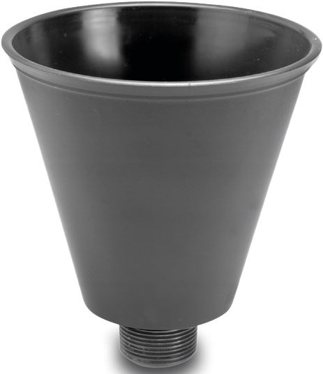 VDL Pump funnel PVC-U 3/4" male thread grey