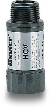 Hunter Système de prévention anti-vidange PVC 1/2" filetage femelle x filetage mâle noir type HC-050-050