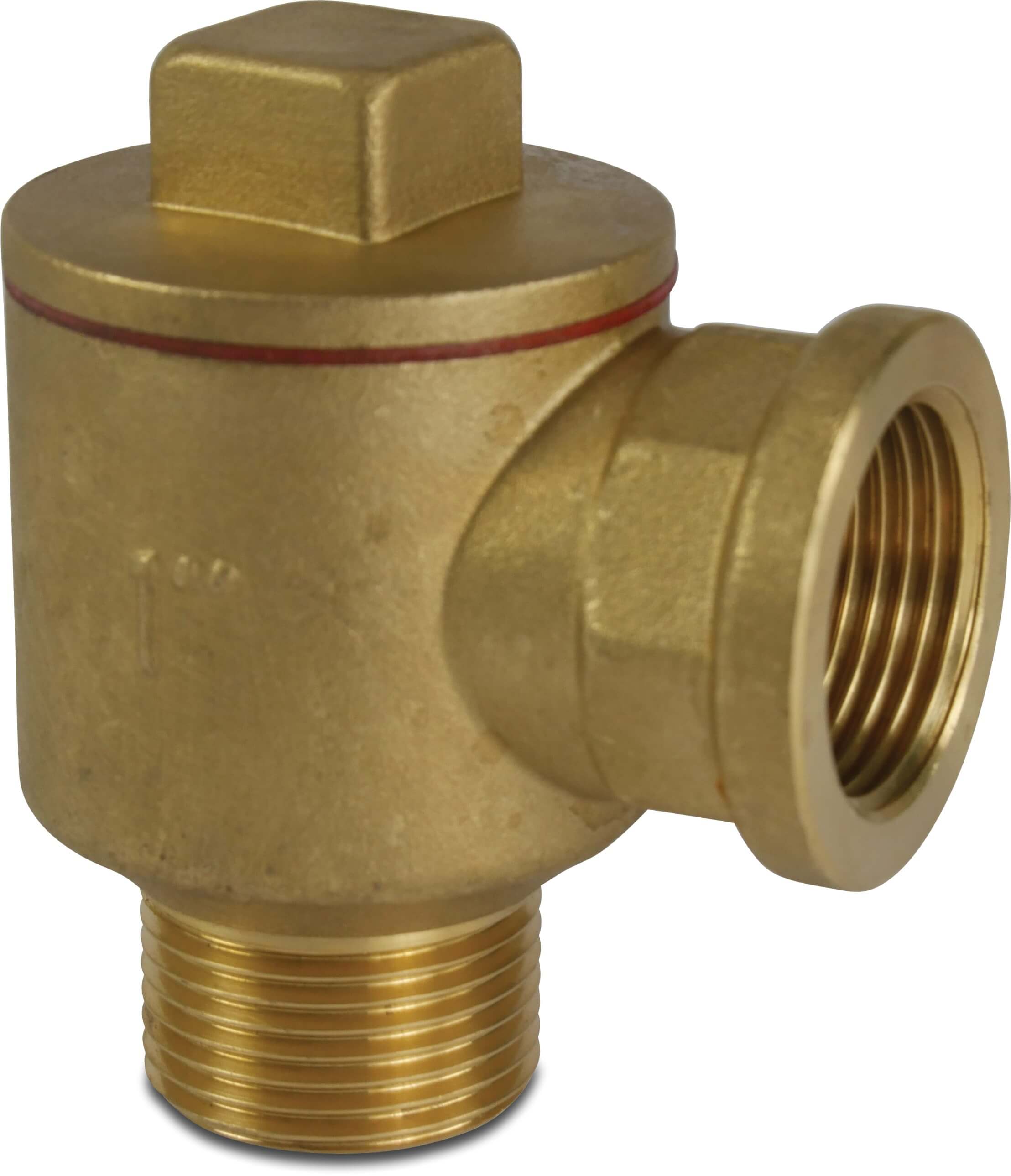 Non return valve brass 1" female thread x male thread 10bar type 427
