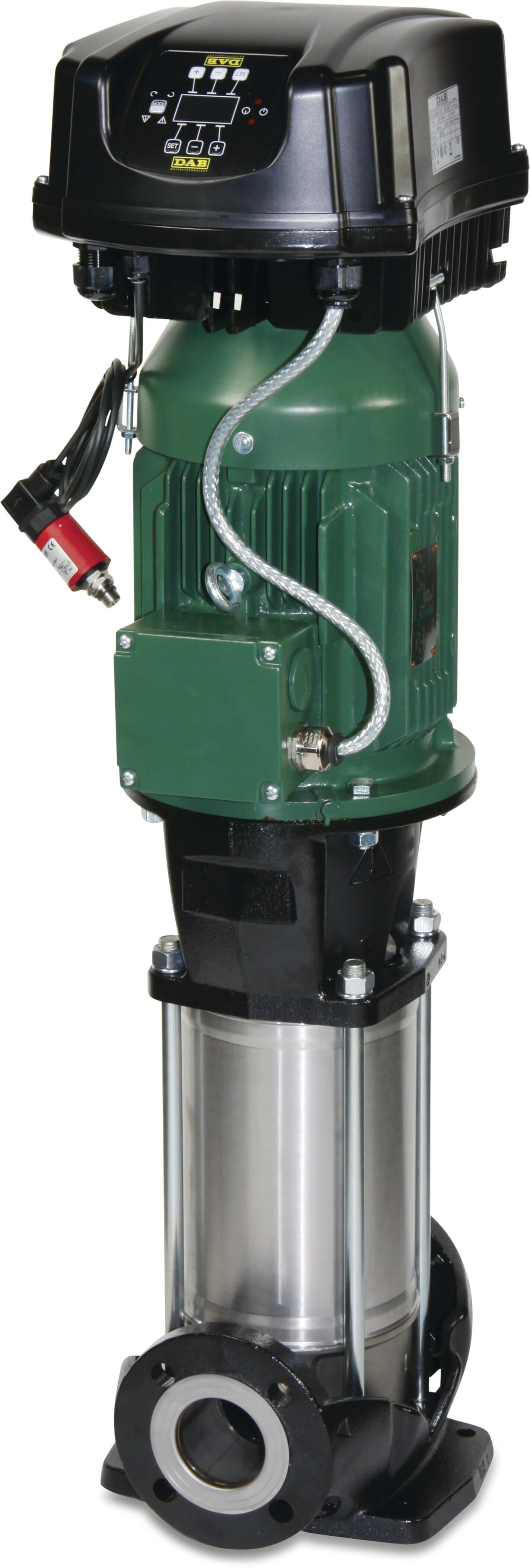 DAB Mehrstufige Kreiselpumpe Edelstahl DN65 DIN Flansch 18.7A 400VAC Typ NKV 32/5-2 T