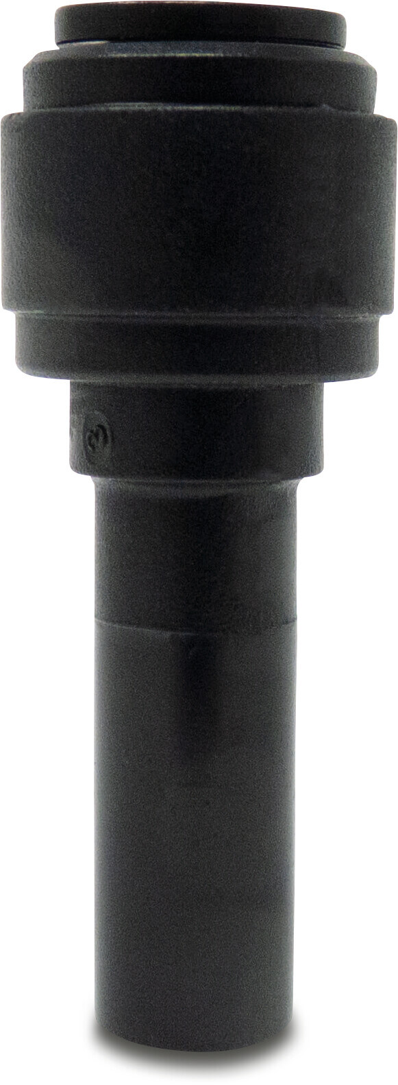 Reduzierverbinder POM 6 mm x 4 mm Stutzen x Einsteck 20bar Schwarz WRAS type Aquaspeed