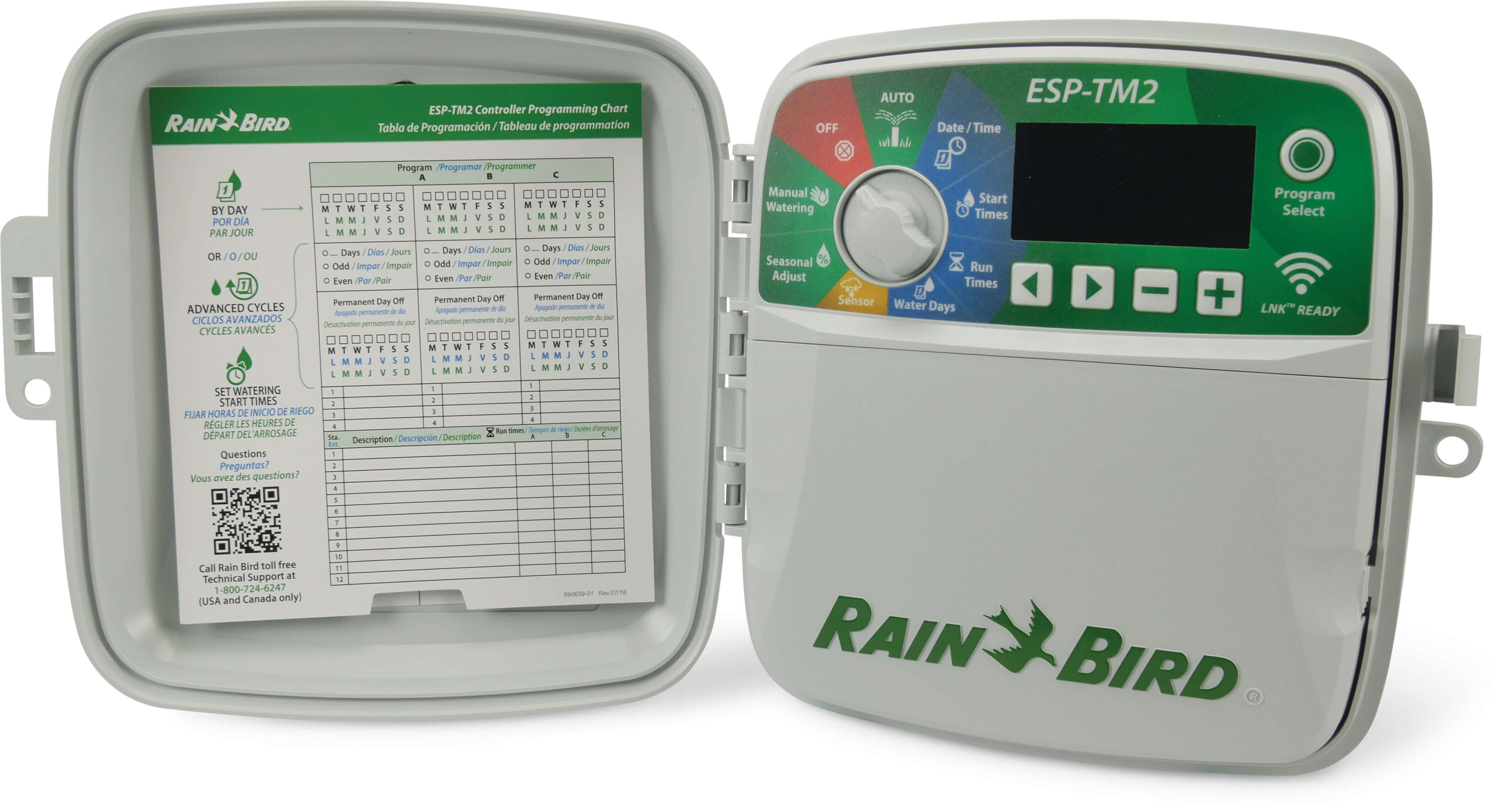 Rain Bird Steuergerät 24VAC Weiß Typ ESP-TM2 Wi-Fi kompatibel 4 Stationen
