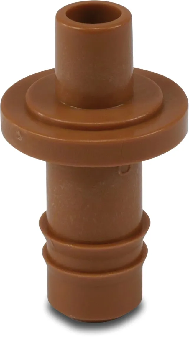 NaanDanJain Connector plastic 9/12 mm taper M x barbed brown type stand 52