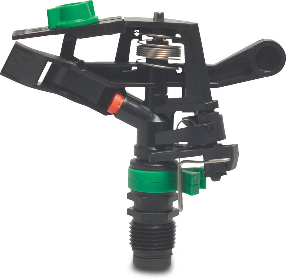 NaanDan Teilkreisregner Kunststoff 1/2" Außengewinde 4,0 mm Schwarz Typ 427