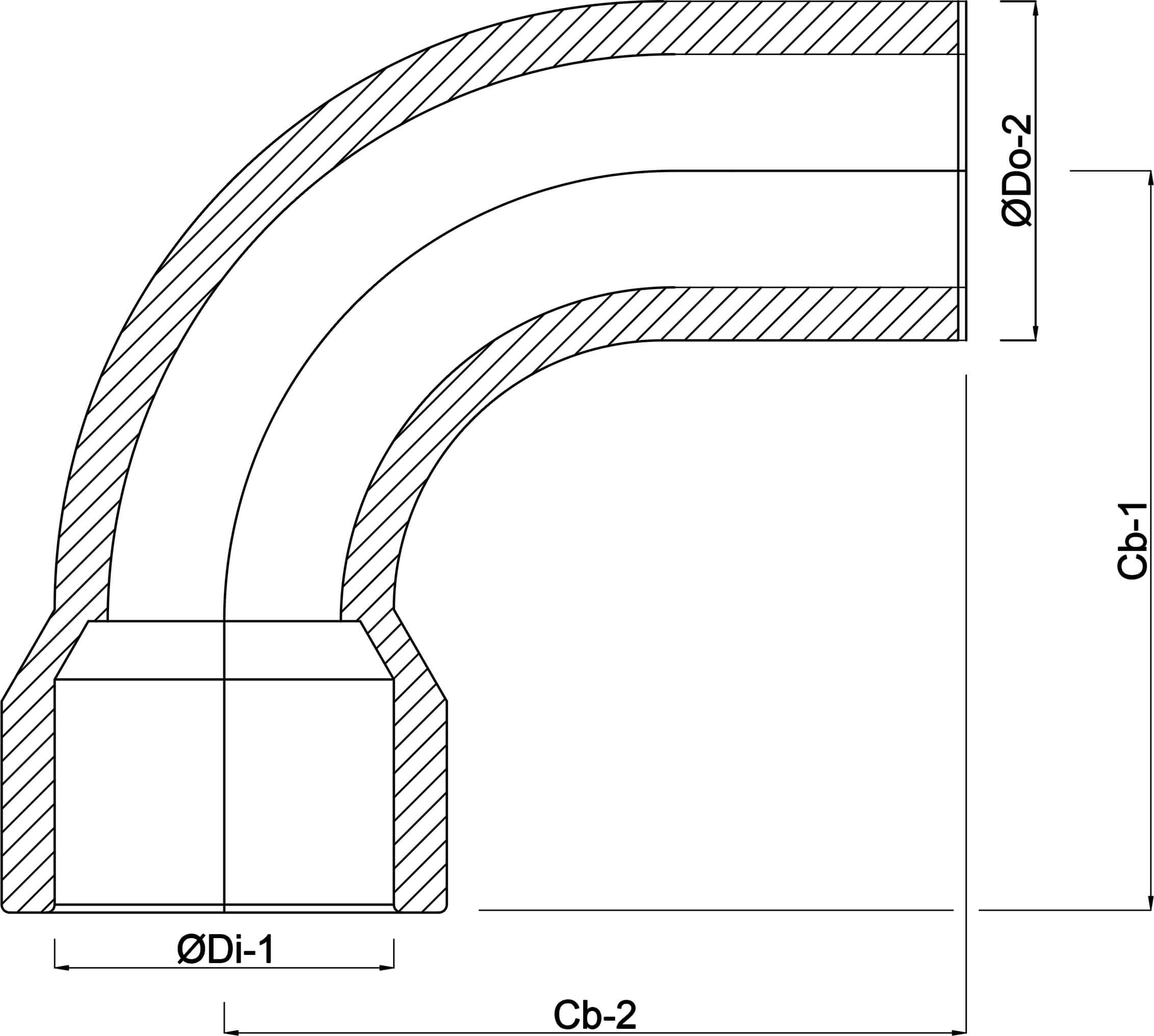Bogen 90° PVC-U 75 mm Klebemuffe x Stutzen Grau KOMO