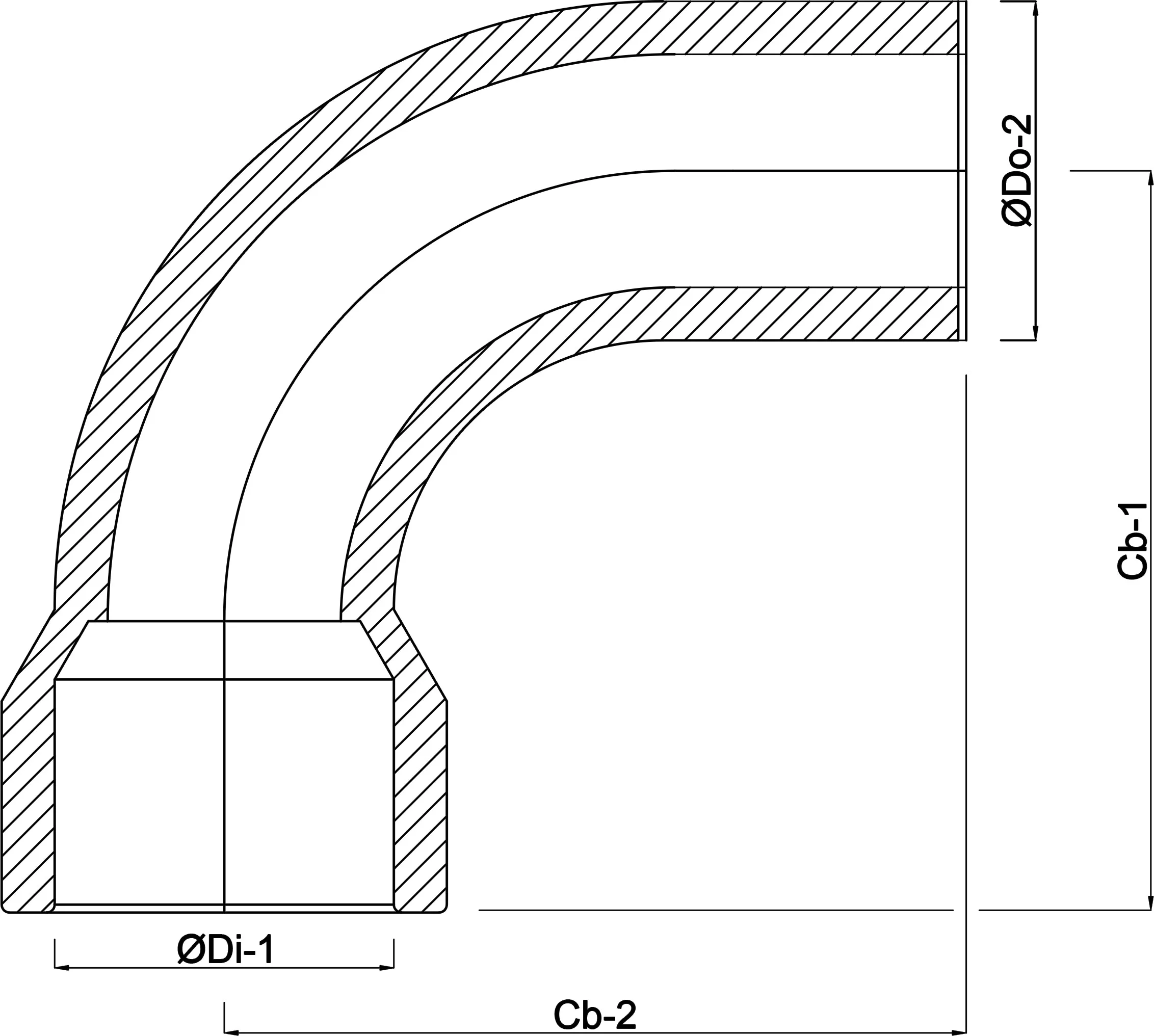 Bogen 90° PVC-U 75 mm Klebemuffe x Stutzen Grau KOMO