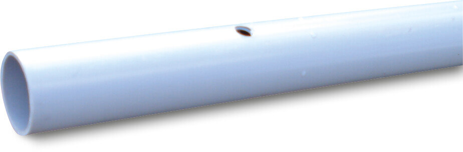 Beregnungsrohr PVC-U 32 mm x 1,8 mm Klebemuffe x Glatt 10bar 3/8WW Hellblau 50cm 4,54m