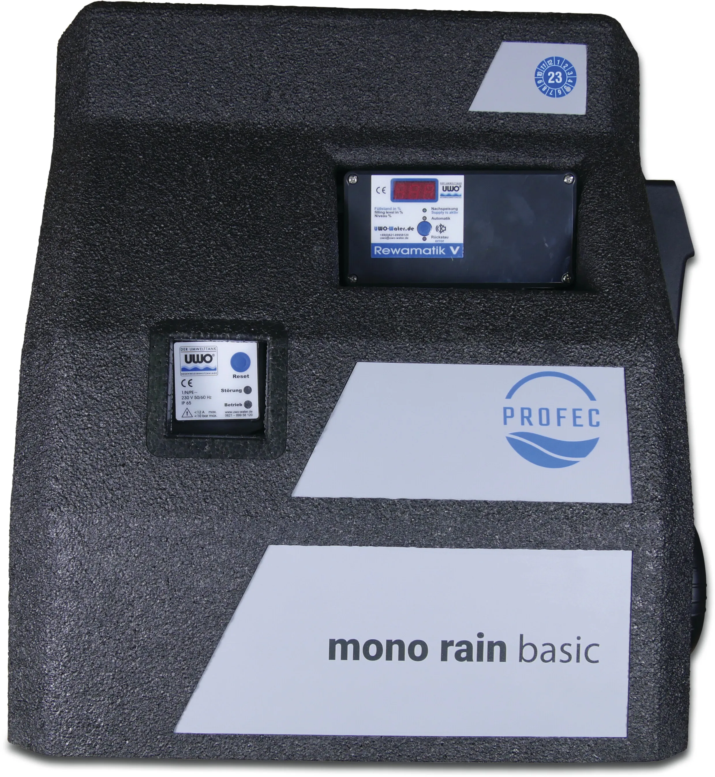 Profec Rainwater supply manager 4bar DVGW type Mono rain basic with self priming pump and pressure switch