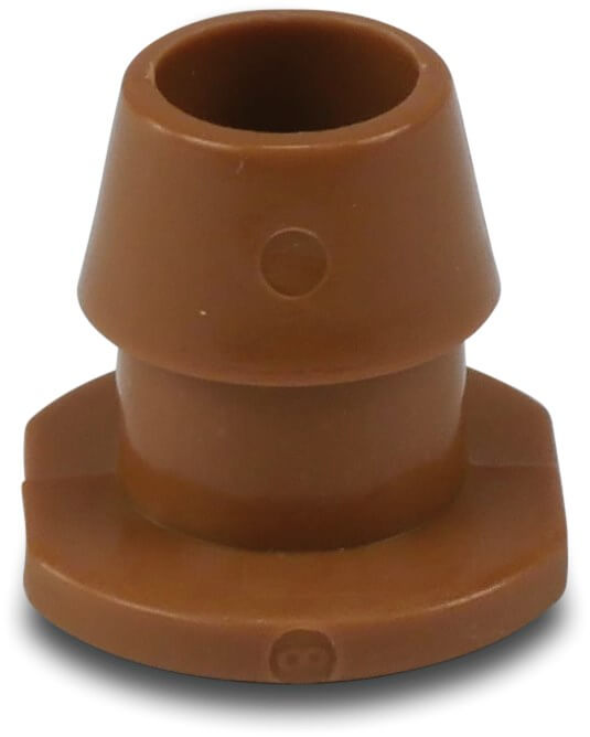 NaanDanJain Kontaktdon plast 9/12 mm push-in x konisk F brun type stand 52
