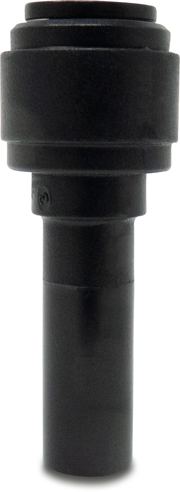 Reducer socket POM 8 mm x 10 mm spigot x push-in 16bar black WRAS type Aquaspeed