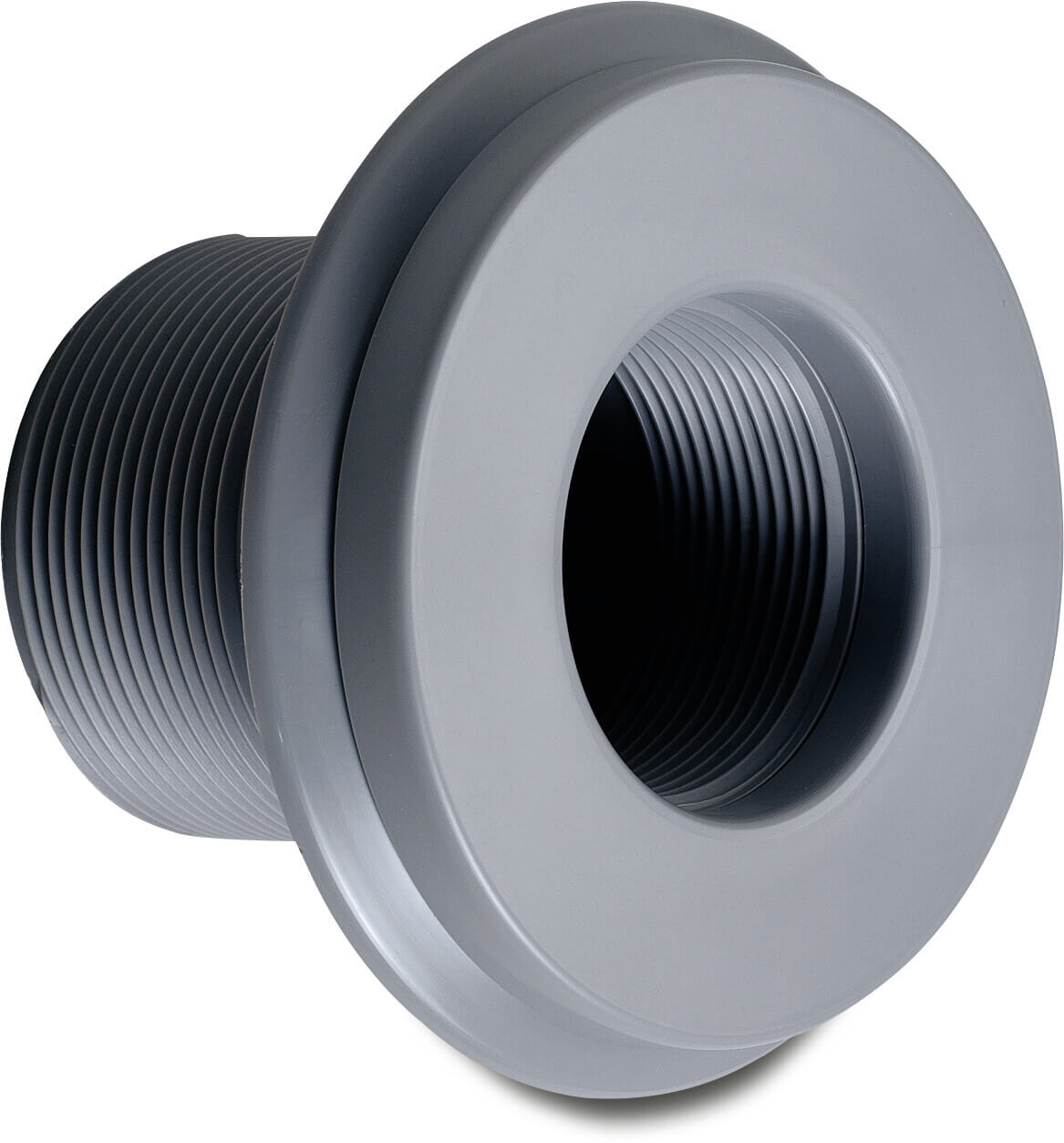 Hayward Einlassarmatur ABS 50 mm x 2" Klebemuffe x Außengewinde Grau
