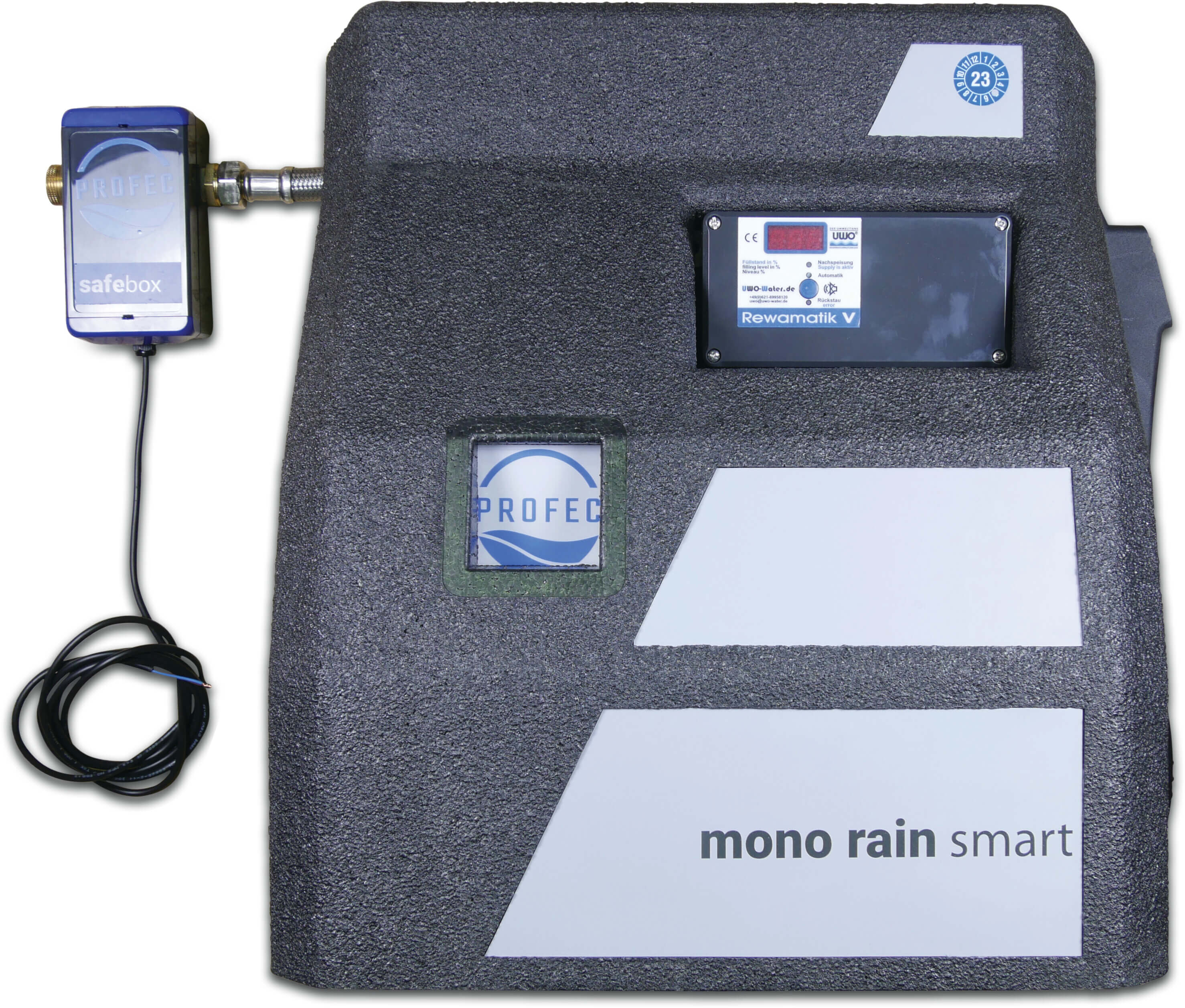 Profec Regenwatervoorzieningsmanager 4bar DVGW type Mono rain smart with self priming pump including smart control