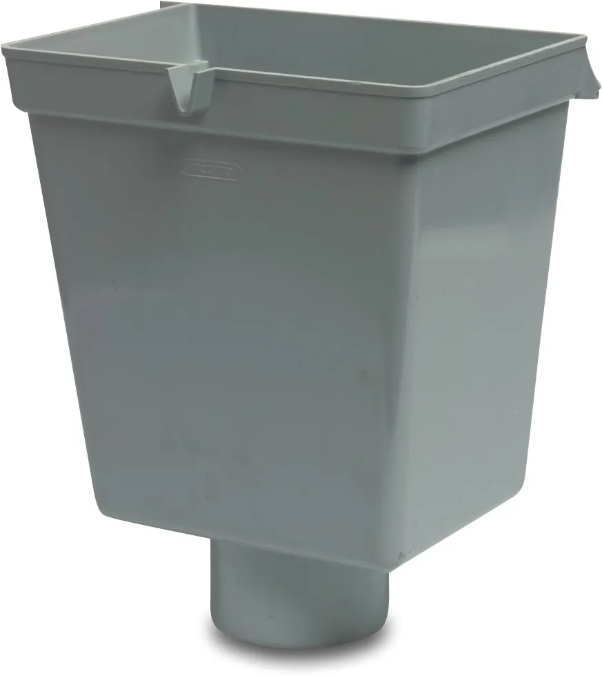 Regenwasserüberlauf PVC-U 80 mm Grau type T2