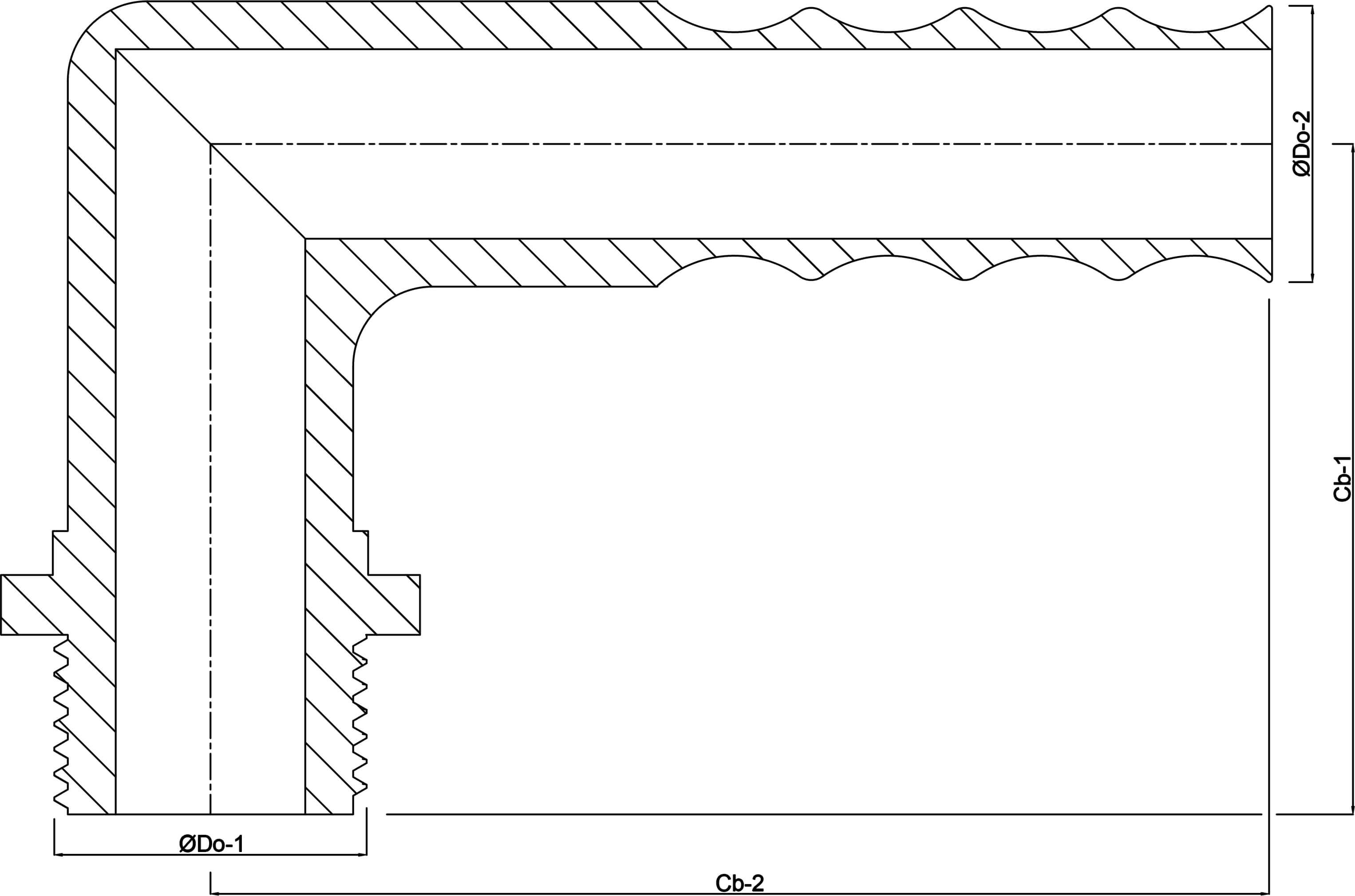 Coude à 90° nylon 3/8" x 6 mm filetage mâle x embout 10bar gris