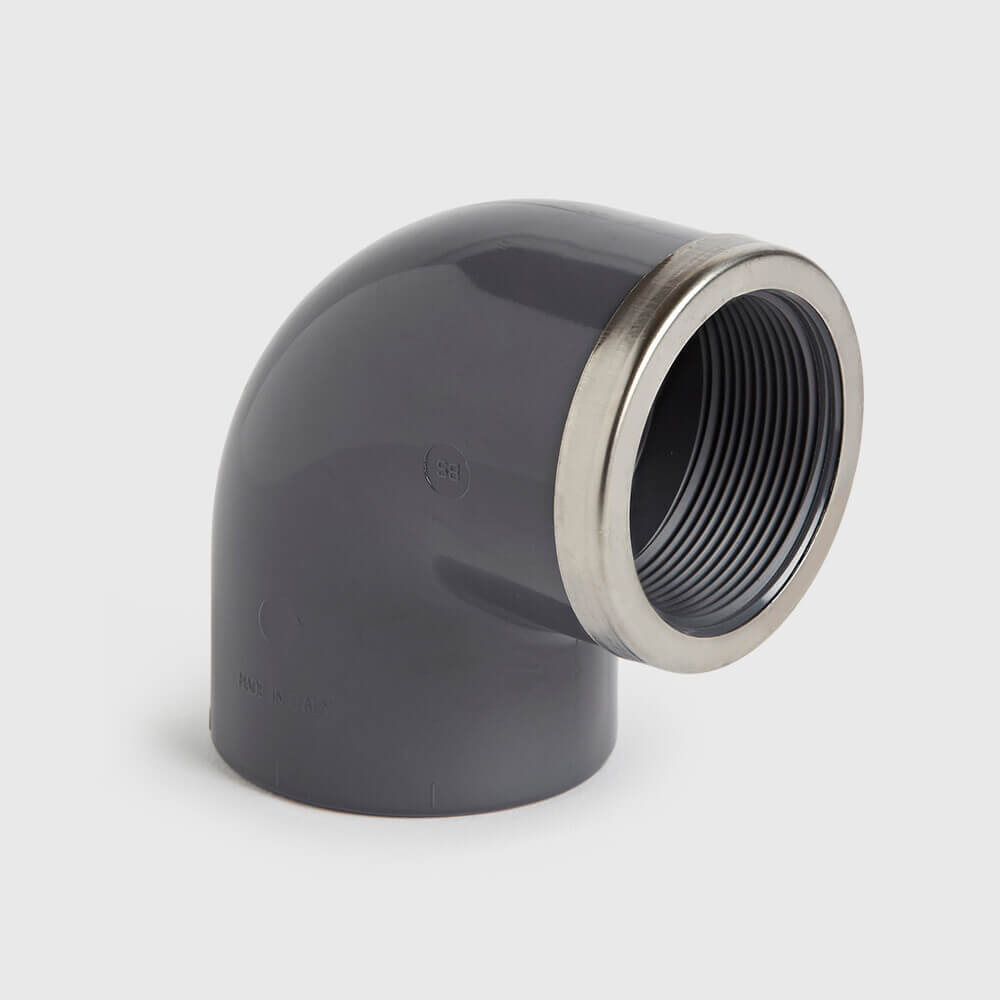 Comer Elbow 90° PVC-U 20 mm x 1/2" glue socket x female thread type reinforced