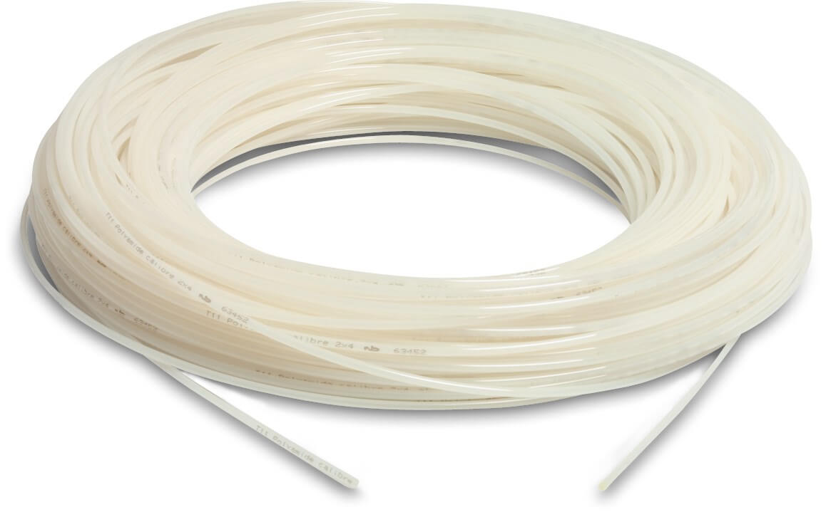 Wąż PA (nylon) 2 mm x 4 mm 33bar biały 100m type T11