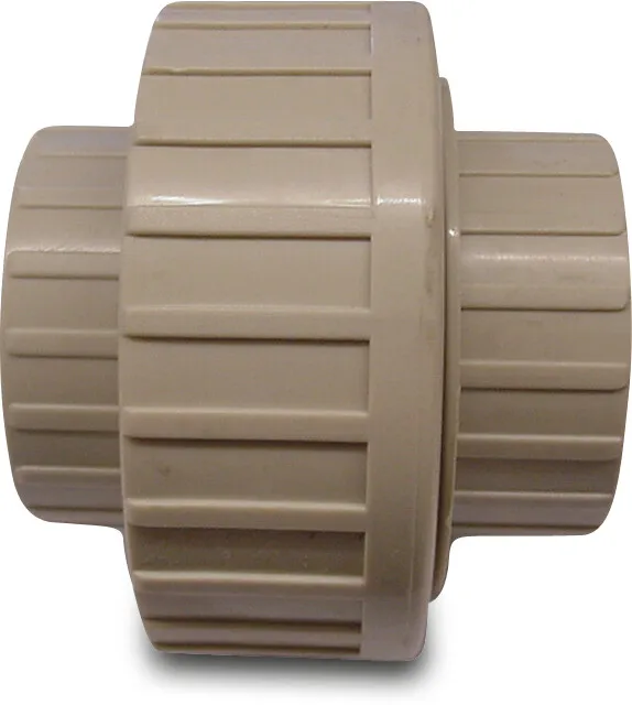 Union coupler PP 3/4" female thread 10bar beige