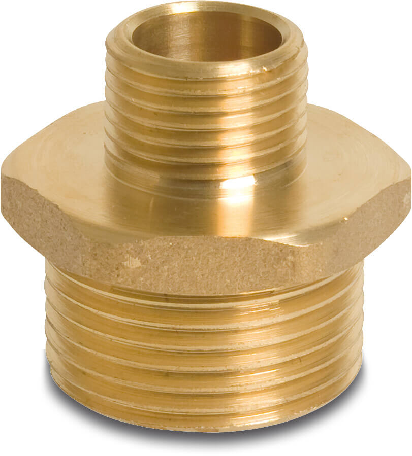 Profec Nr. 245 Reducer nipple brass 1 1/2" x 1 1/4" male thread 30bar