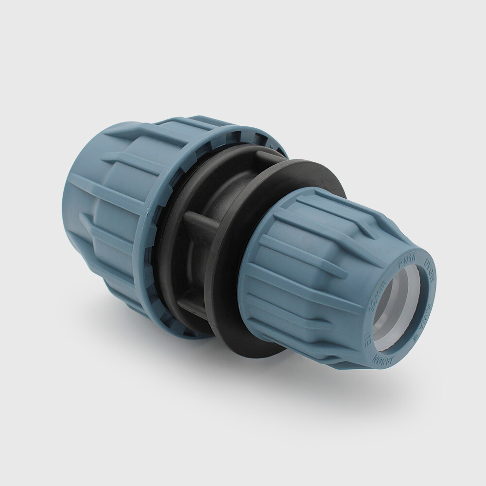 Jason Reducer socket PP 32 mm x 25 mm compression 16bar black/blue DVGW/KIWA/WRAS/SVGW