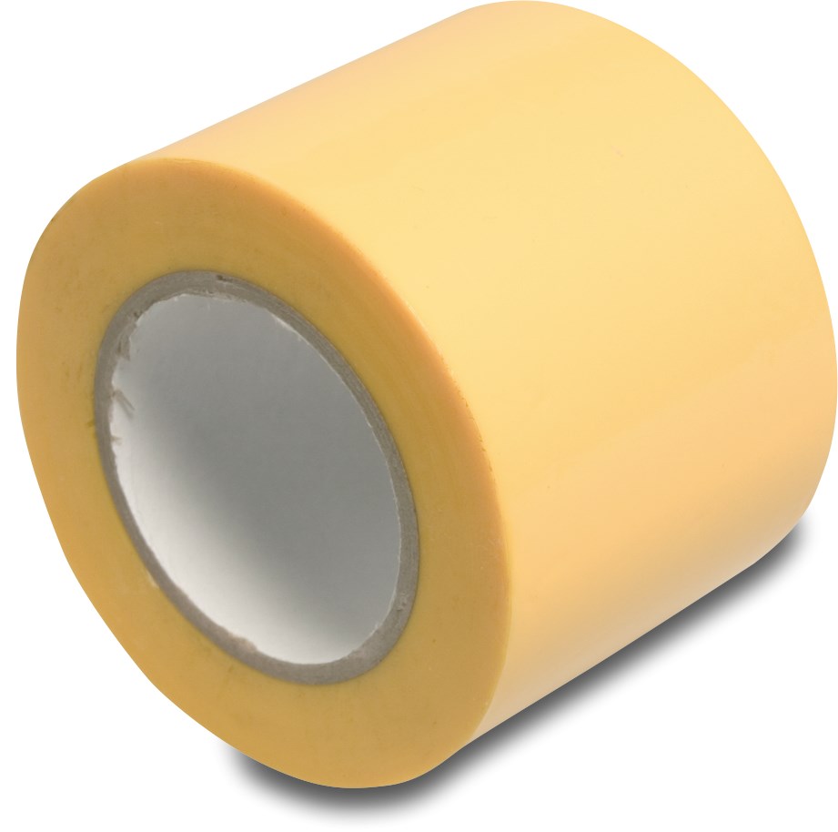 Isolatietape PVC UV-gestabiliseerd geel 10m 50 mm
