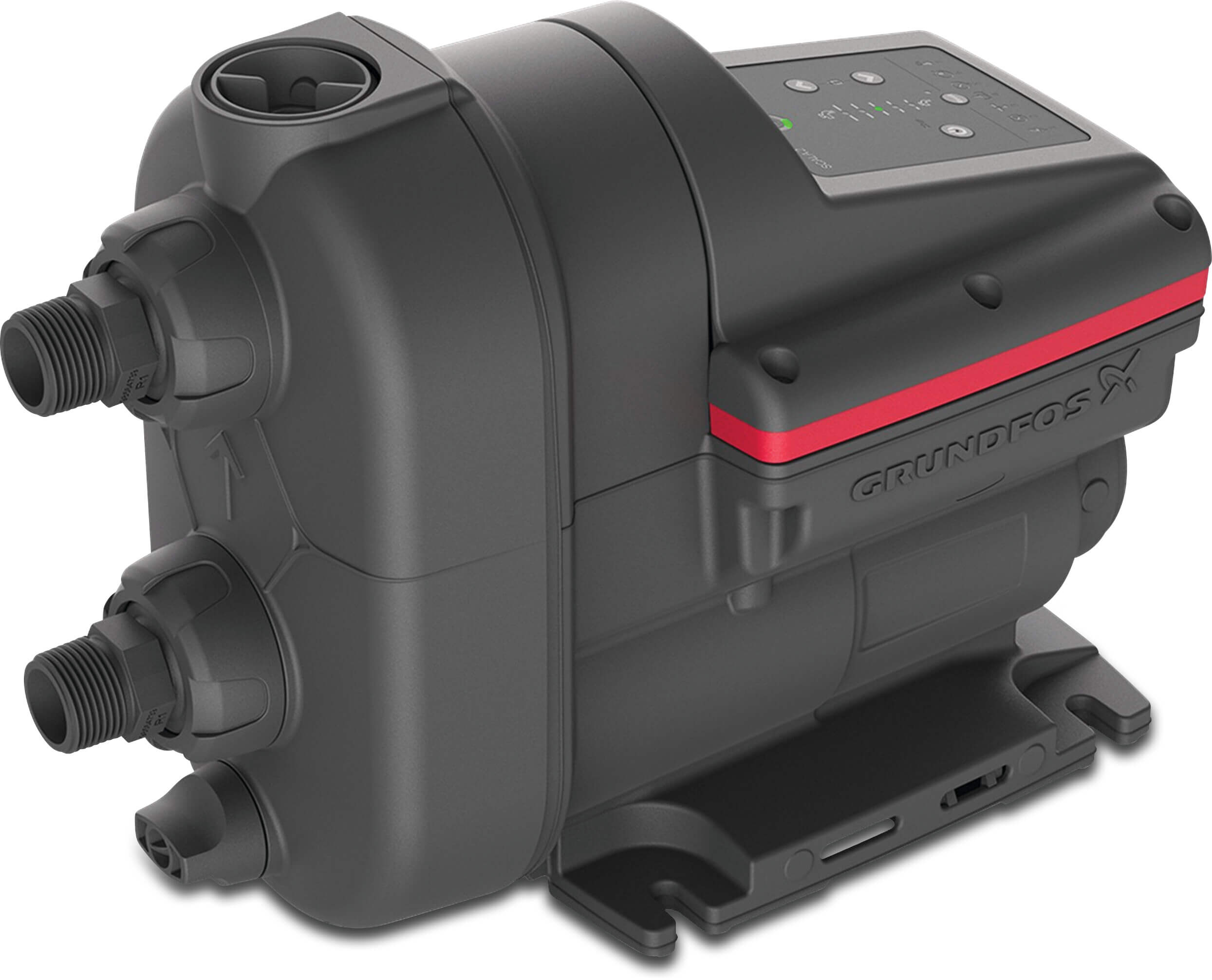 Grundfos Variabel trykforøgerpumpe plastik 1" indvendig gevind 2.8A 230VAC type Scala2 3-45