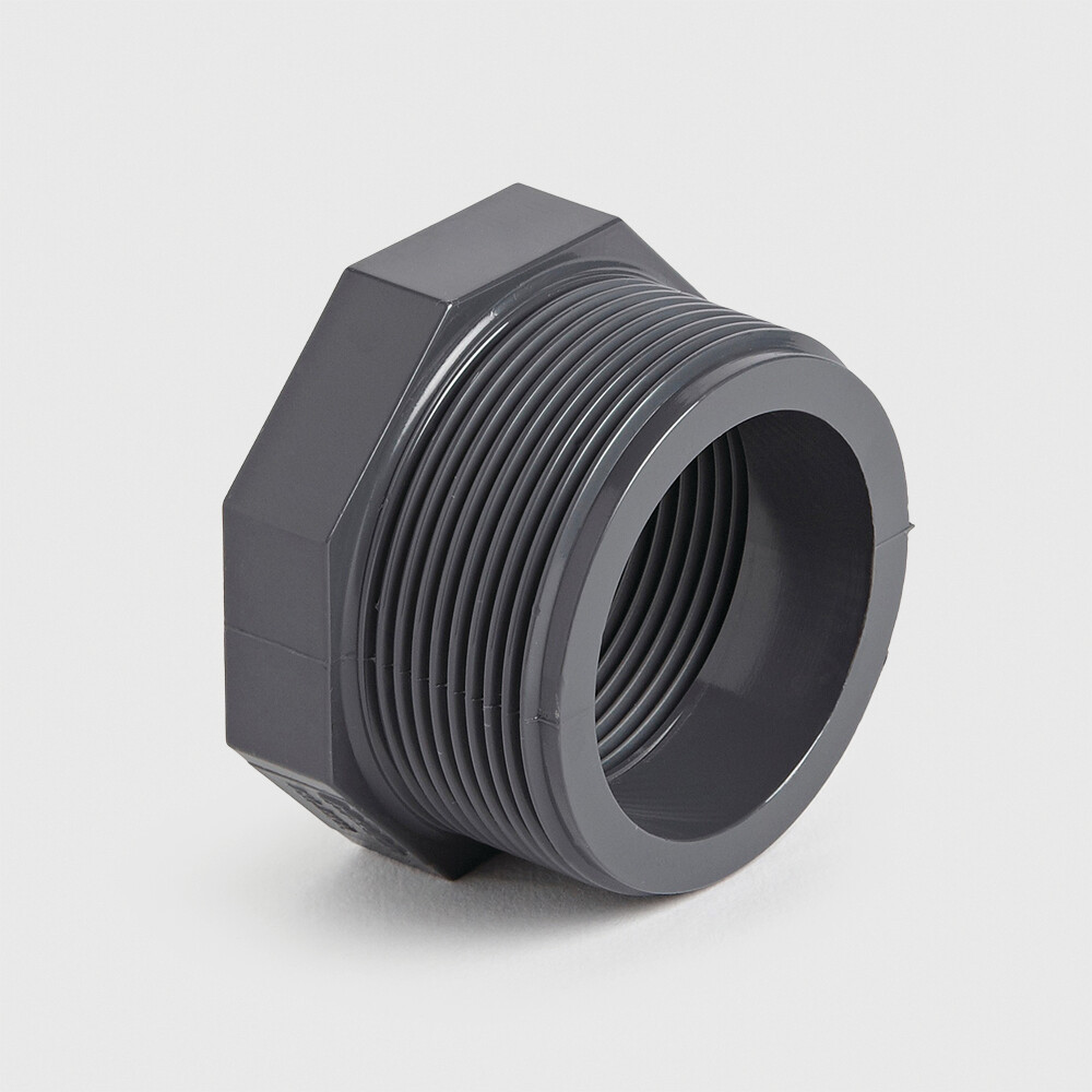 Reducing bush PVC-U 3/4" x 1/4" male thread x female thread