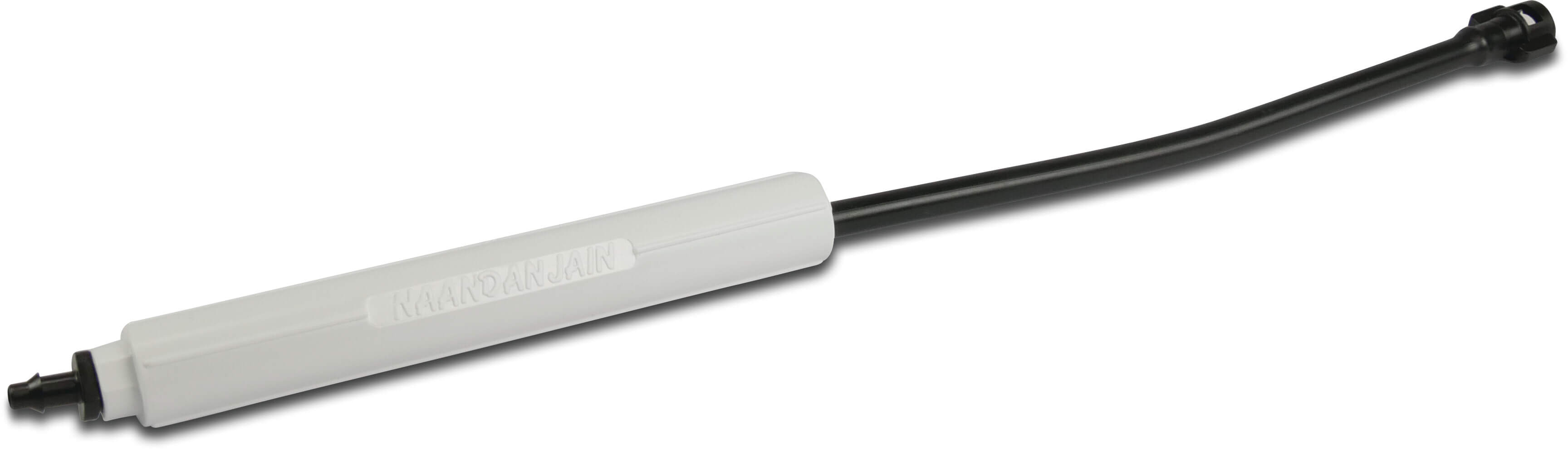 NaanDan Suspended stand with stabilizer plastic 4/7 mm bayonet F x push-in 60cm black/white