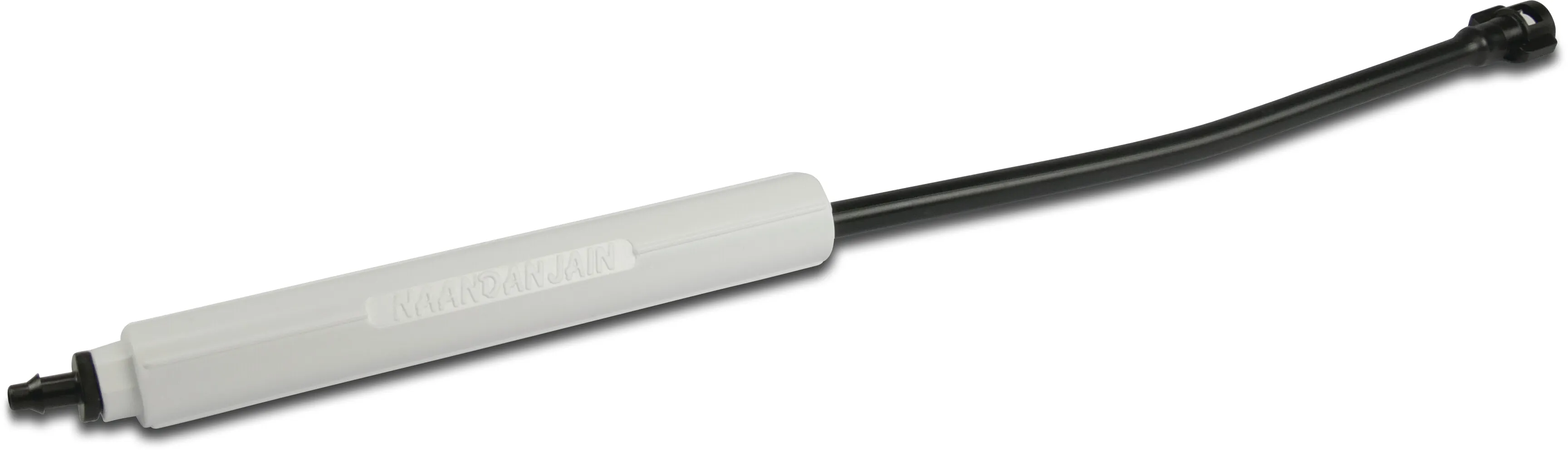 NaanDan Przedłużka ze stabilizatorem tworzywo sztuczne 4/7 mm bagnet F x wcisk 60cm czarno/biały