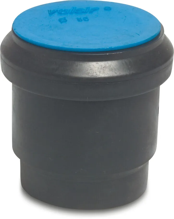 Adaptor socket PE80 160 mm welding spigot x ring seal SDR26 4bar black