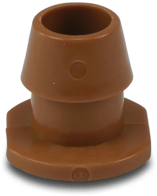 NaanDan Connector plastic 9/12 mm push-in x taper F brown type stand 52