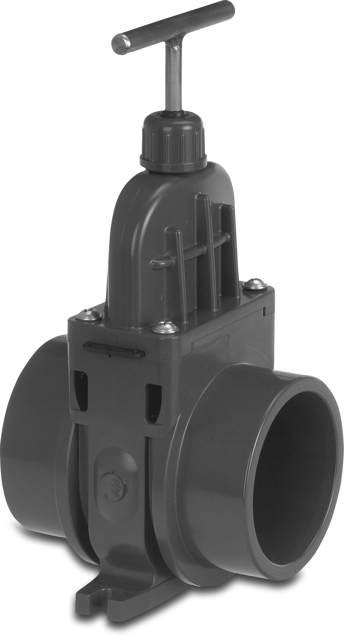 VDL Gate valve PVC-U 50 mm glue socket 0.5bar grey