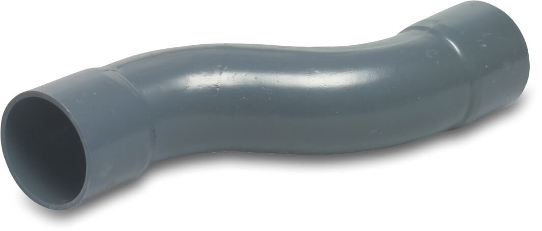 VDL S-bøjning PVC-U 32 mm limmuffe 10bar grå type ekstruderet