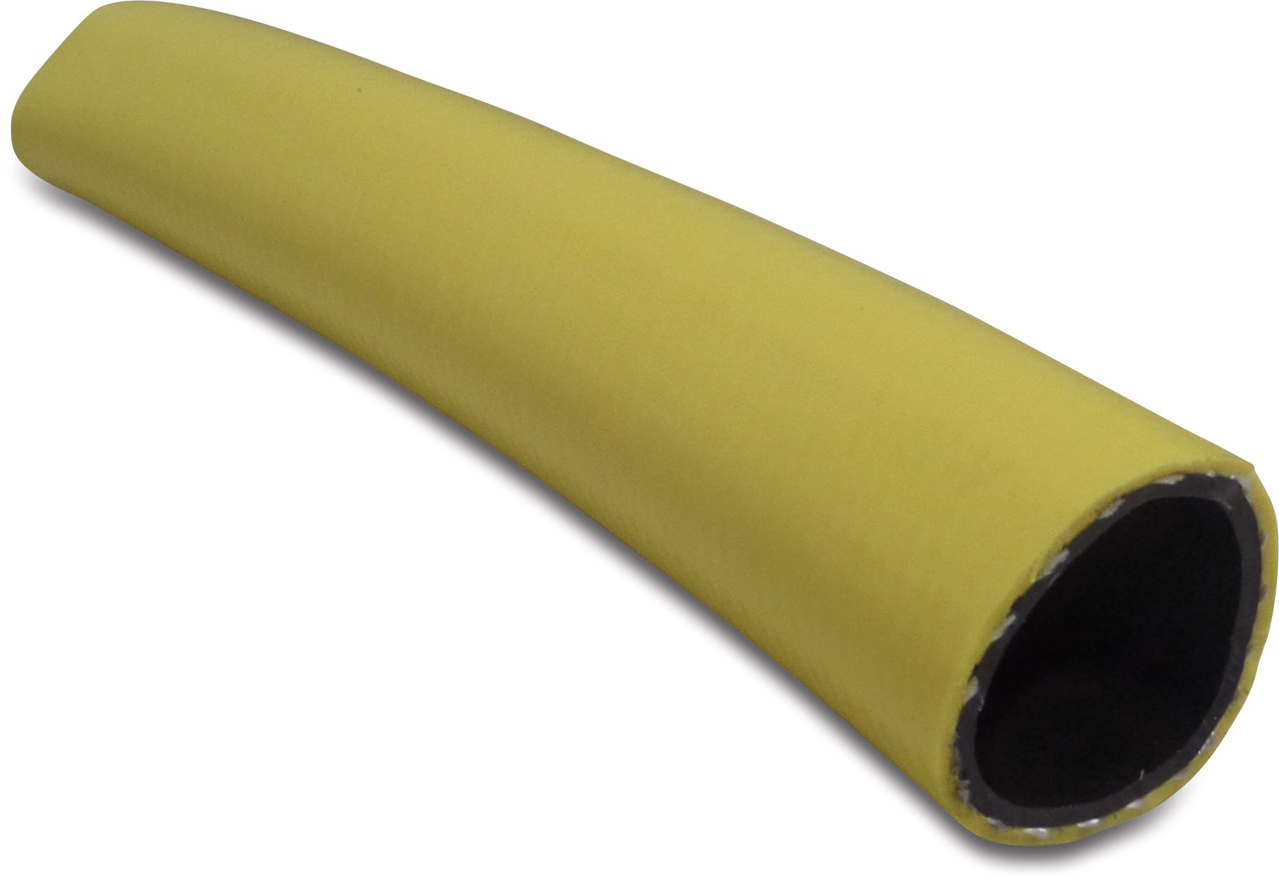 Slang PVC 38 mm 6bar geel 25m