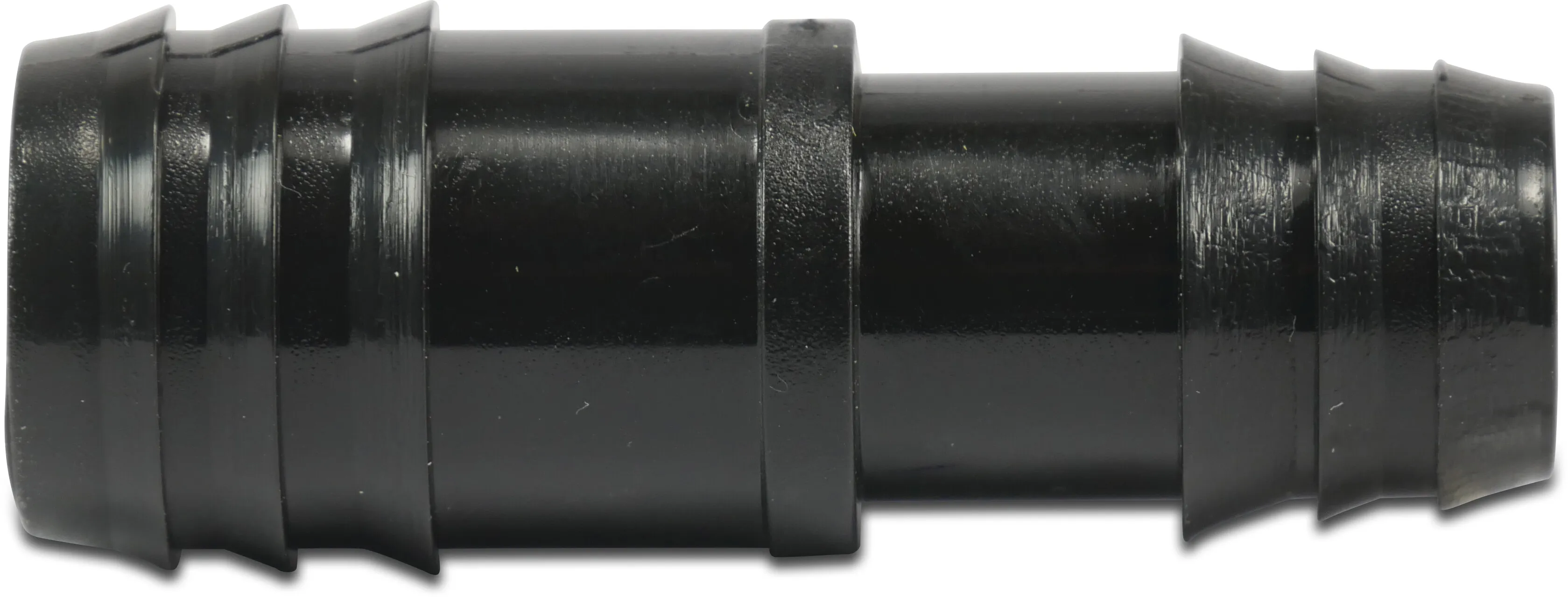 Łącznik węża POM 25 mm x 20 mm karbowane 4bar czarny