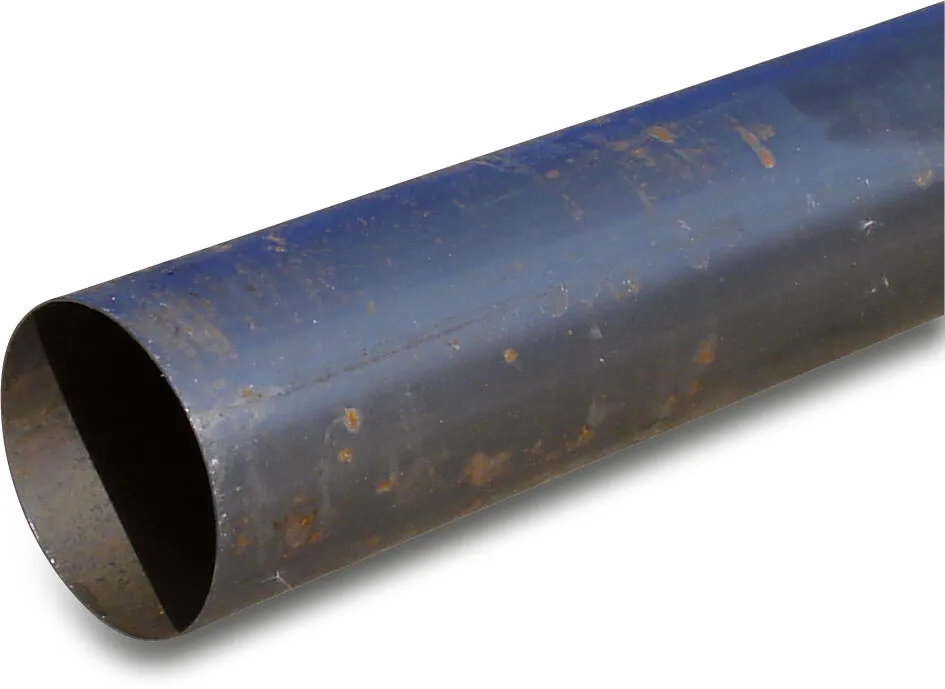 Suction pipe steel 100 mm x 2 mm plain 6m type flush cut