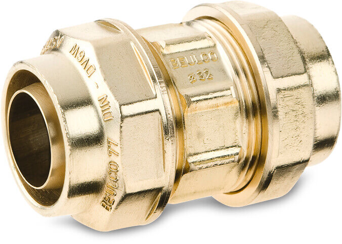Beulco Socket brass 25 mm compression SDR 9 10bar KIWA type 7705