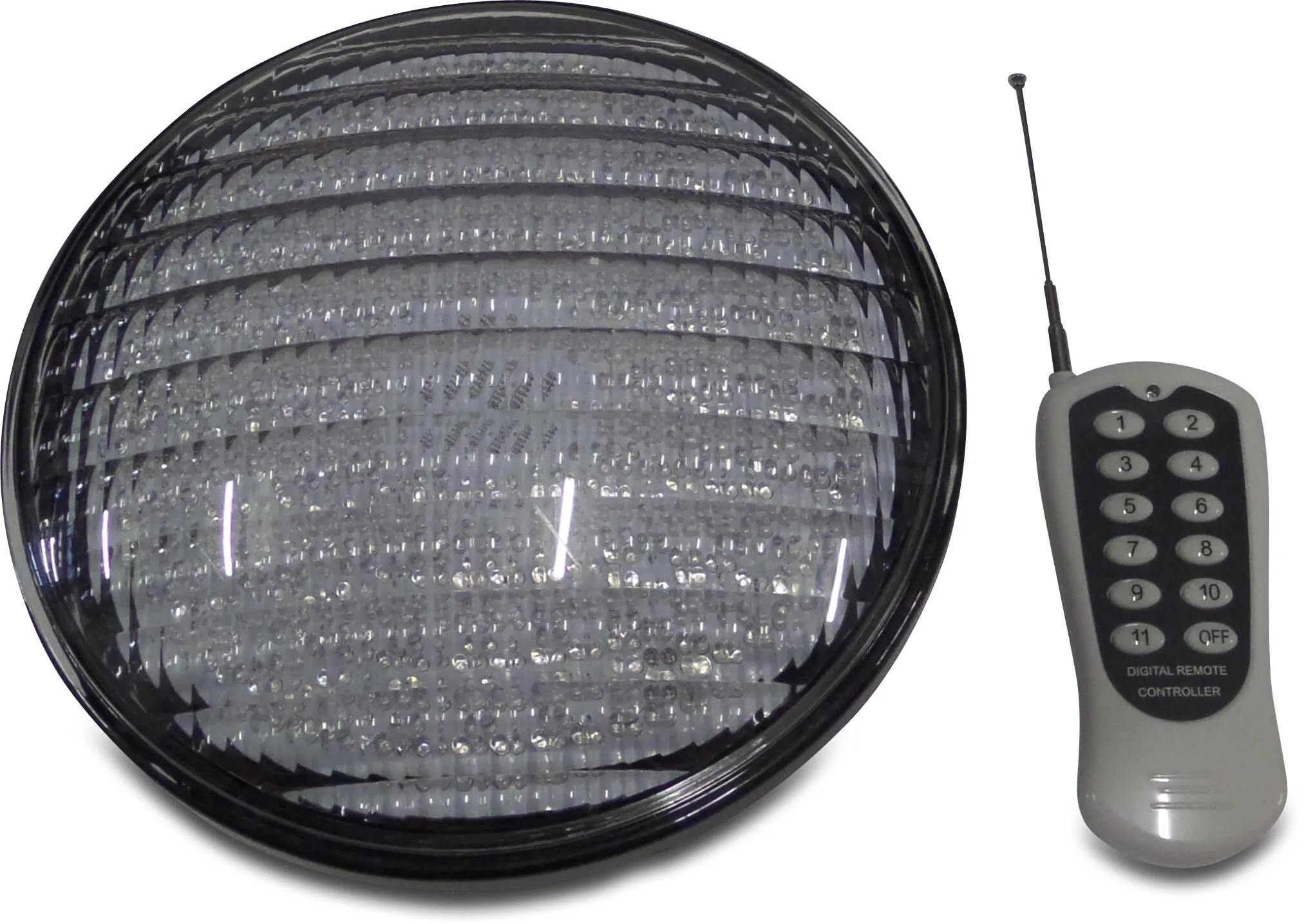 Udskiftning LED-lys 12VAC Par 56 type med fjernbetjening 16W