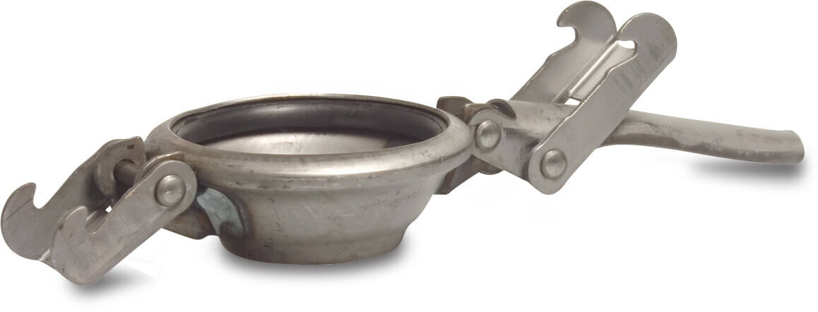 Quick coupler steel 80 mm female part Italian x butt welding type Italian