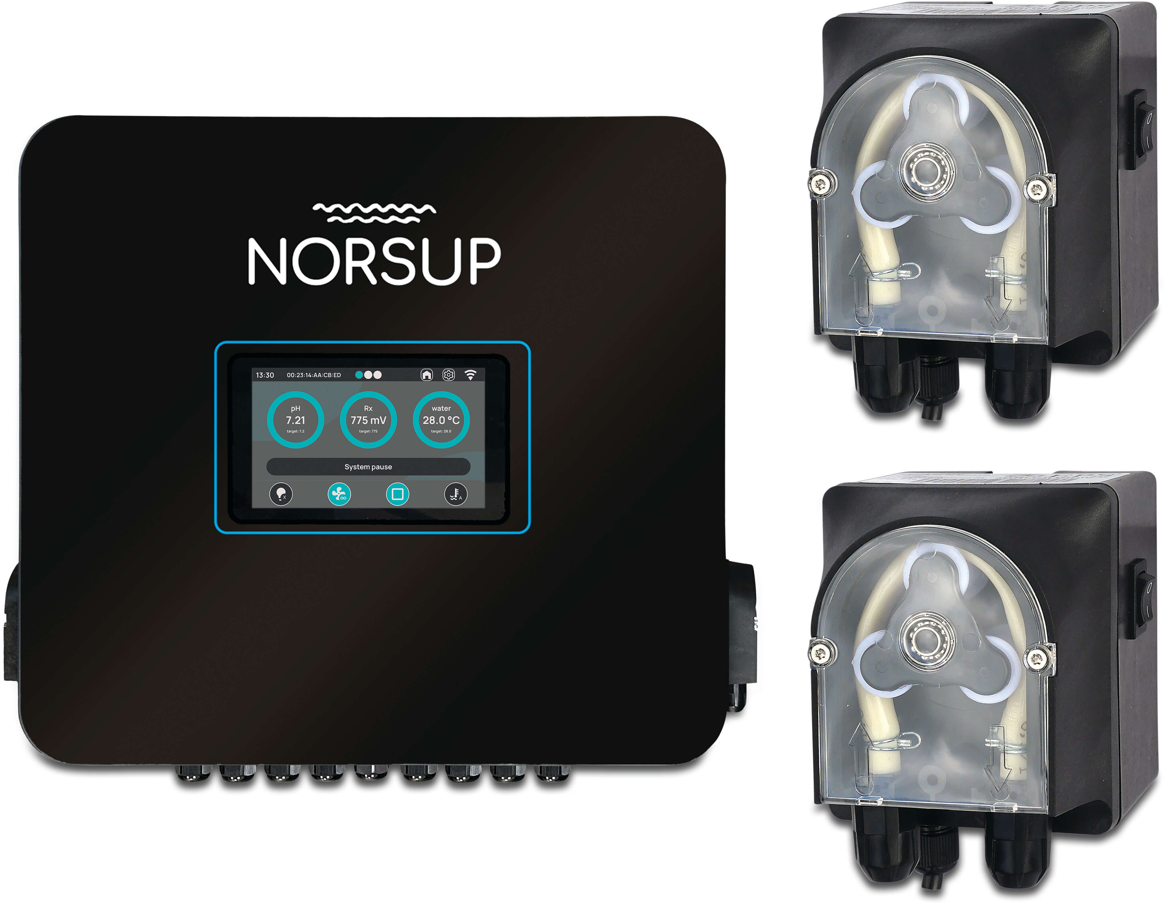 Norsup Wasseraufbereitungsset pH + Chlordosierung kompakt type NorsupOne V3