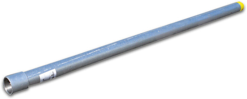 Ramfilter forlængerrør stål galvaniseret 1 1/4" indvendig gevind x udvendig gevind 1m
