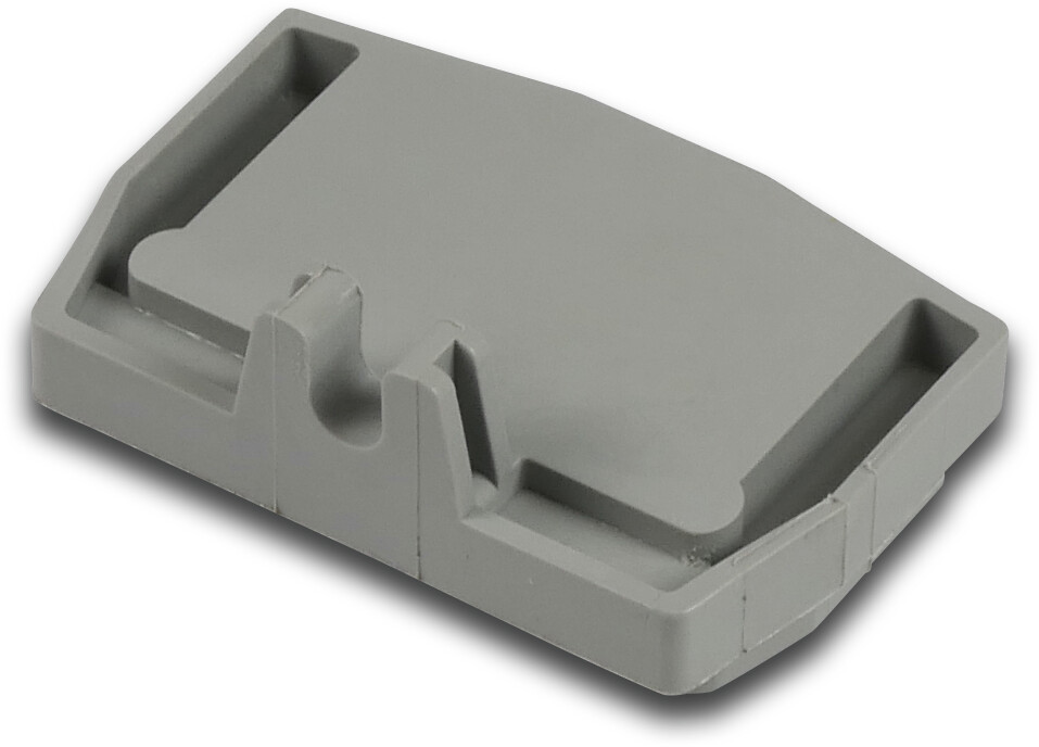 Terminal end plate D-MSB 1.5-F for SP17/20/28 light grey